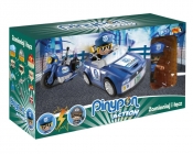 PinyPon Action - Pojazd Policja z figurką 7 cm i akcesoriami (FPP16057/58751)