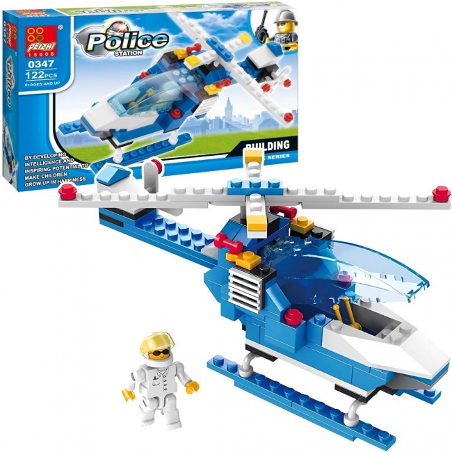 <img src='https://webimage.pl/pics/752/1/d5901353691752.jpg' style='height:440px' /> Klocki helikopter policyjny 122el