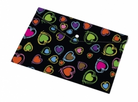 Koperta na napę z nadrukiem A5 Hearts 410-0069-35 - PANTA PLAST