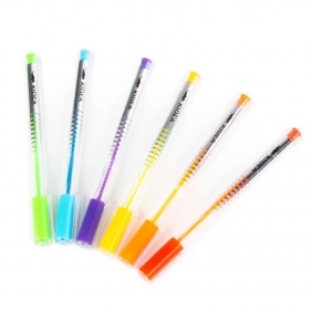 Kidea, Długopisy żelowe Fluo, 6 kolorów