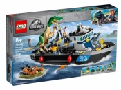 Lego JURRASIC WORLD Barionyks i ucieczka łodzią
