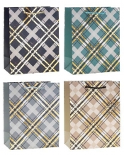 Torebka ozdobna 26x32x10cm hot-stamp mix ROZETTE