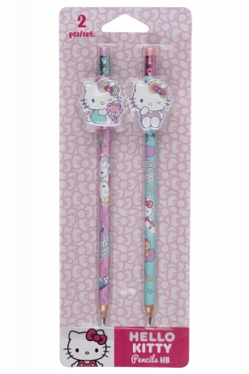 Coolpack, Ołówki z gumową nakładką Hello Kitty - Pink 1, 2 szt (10753PTR)