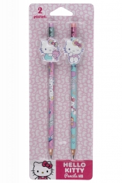 Coolpack, Ołówki z gumową nakładką Hello Kitty - Pink 1, 2 szt (10753PTR)