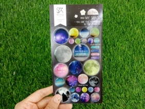 Naklejki ozdobne wypukłe Suatelier - Kosmos