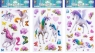 Naklejki witrażowe jednorożce MIX