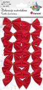 Ozdobna materiałowa kokardka - 12 szt. (414421)
