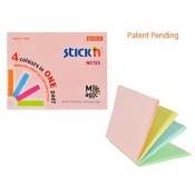 Notes samoprzylepny magic pad 76x101mm pastel mix 12 sztuk