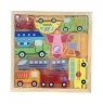 Puzzle drewniane pojazdy
