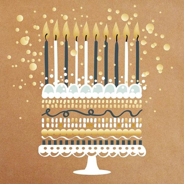 Karnet Urodziny - Craft Cake