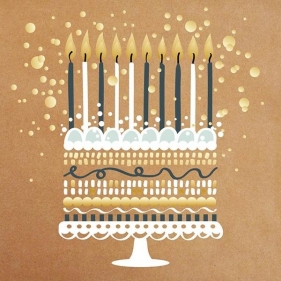 Karnet Urodziny - Craft Cake