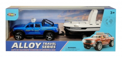 Auto z przyczepą