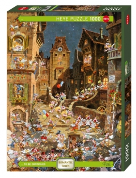 Heye, Puzzle 1000: Romantyczne miasto - Noc (29875) - Michael Ryba