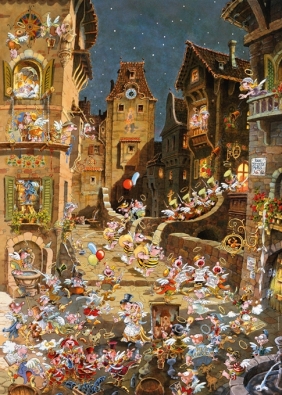 Heye, Puzzle 1000: Romantyczne miasto - Noc (29875) - Michael Ryba