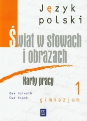 Świat w słowach i obrazach 1 Język polski Karty pracy (Uszkodzona okładka)