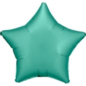 Balon foliowy Lustre Jade Green gwiazda luzem 48cm
