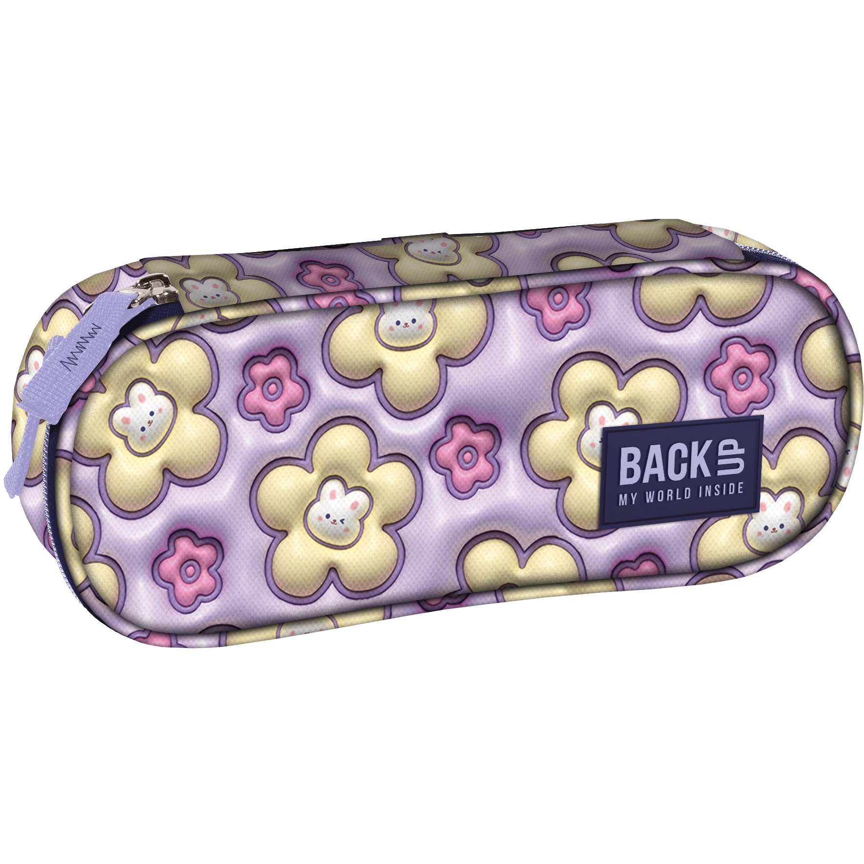 Piórnik BackUp 8 A43 - Króliczki Pastelowe 3D