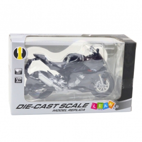 Motocykl metalowy ze świat kem i dźwiękiem 1:12