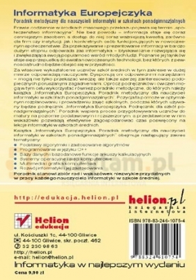 Informatyka Europejczyka. Poradnik metodyczny dla nauczycieli informatyki w szkołach ponadgimnazjalnych - Danuta Korman, Grażyna Zawadzka