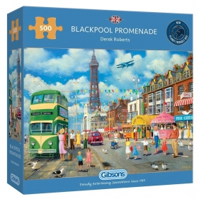 Gibsons, Puzzle 500: Promenada w Blackpool, Anglia (G3075) - Derek Roberts