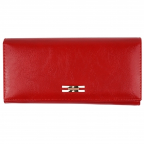 Czerwony damski portfel