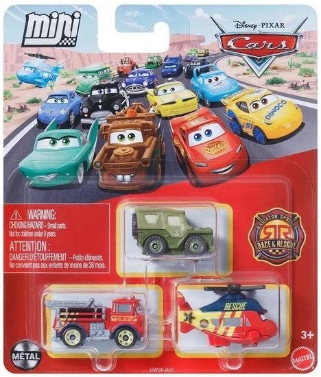 Cars mikroautka 3szt