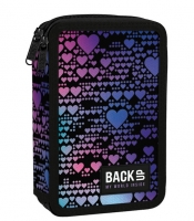 Piórnik podwójny BackUp z wyposażeniem - Dance hearts (PB7DW18)