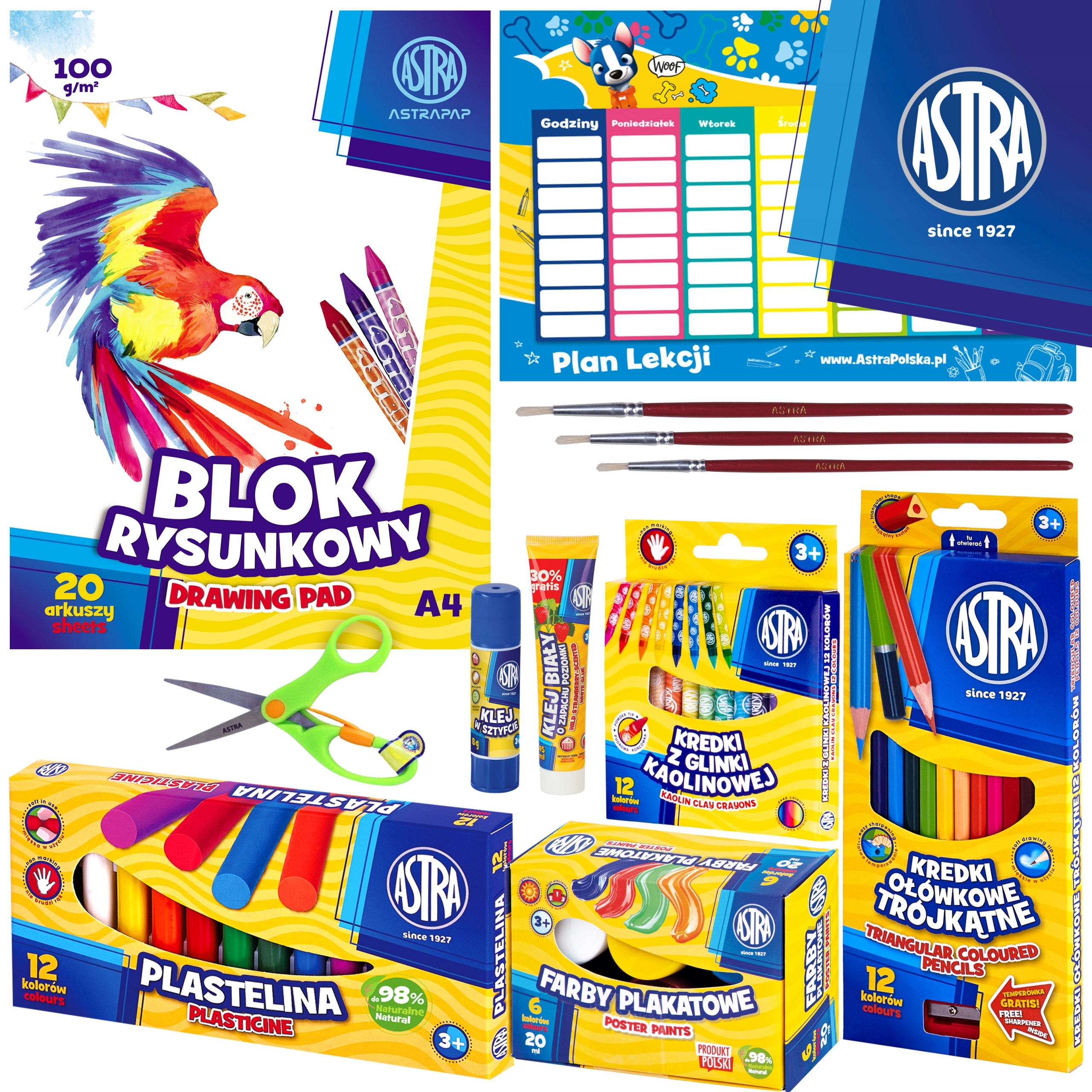 Wyprawka szkolna Astra - 12 elementów
