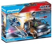 Playmobil City Action: Policyjny helikopter - Pościg za uciekającym samochodem (70575)