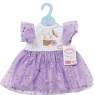  Baby born - Liliowa sukienka tutu 43cm