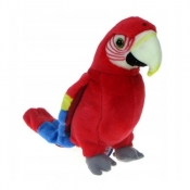Papuga czerwona 25cm