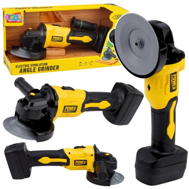 Zabawkowa szlifierka kątowa żółta