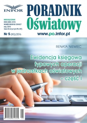 Ewidencja księgowa typowych operacji w jednostkach oświatowych cz.I - Niemiec Renata