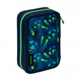Astrabag, Piórnik Jumbo potrójny z wyposażeniem - Football, AC31