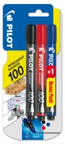 Marker Permamentny okrągła końcówka Sca-100 Set Pilot 2+1
