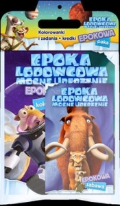 EPOKOWA PAKA EPOKA LODOWCOWA MOCNE UDERZENIE KOLOROWANKI I ZADANIA + KREDKI - Opracowanie zbiorowe