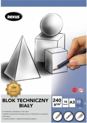 Blok techniczny A3/10K biały Premium