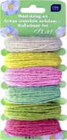 Zestaw sznurków wełnianych 6x5m Pastel