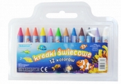 Kredki świecowe Jumbo 12 kolorów grube 6756