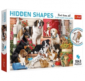 Trefl, Puzzle 1043: Hidden Shapes - Psia zabawa (10675)