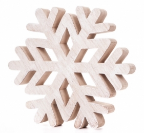 Płatek śniegu 20cm Dekoracja drewniana