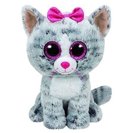 <img src='https://webimage.pl/pics/757/0/d0008421370757.jpg' style='height:440px' /> Beanie Boos Kiki - Szary Kot 24cm