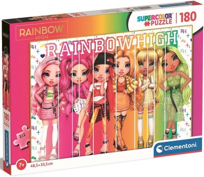 Puzzle 180 Supercolor Rainbow High (Uszkodzone opakowanie)