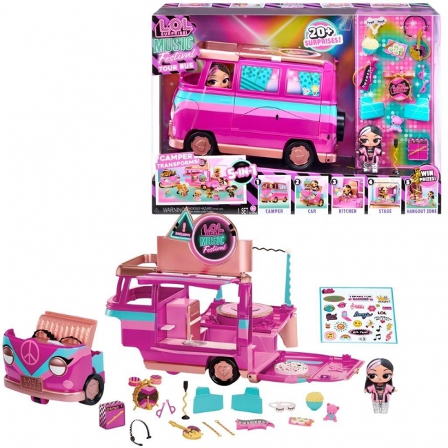 LOL Surprise Music Festival Tour Bus