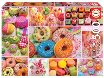 <img src='https://webimage.pl/pics/757/9/d8412668199040.jpg' style='height:440px' /> Puzzle 500 Słodycze 112785