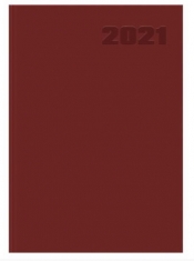Kalendarz 2021 książkowy A5 Basic DTP bordowy