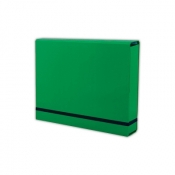 Teczka kartonowa na gumkę Penmate A4 kolor: zielony (TT6761)