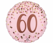 Balon foliowy Pretty pink 60th Birthday 46cm