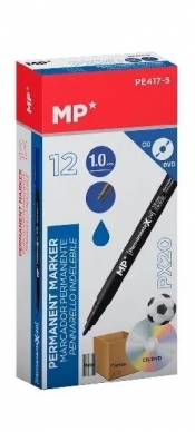 Marker permanentny 1,0mm do CD/DVD niebies (12szt)