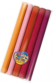 Bibuła mini 25x200cm odcieni czerwieni 5 kolorów